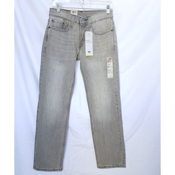 Levi's Flex 514 Straight Leg Men's Stretch Regular Fit Jeans Sz 28x30 Grey Color - Picture 2 of 12